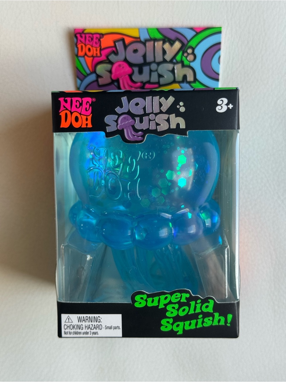 RARE NeeDoh Jelly Squish Jellyfish Squishy Blue NEW Authentic SHIPS TODAY!